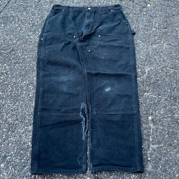 Carhartt Other - Vintage Carhartt black  double knee work wear carpenter pants